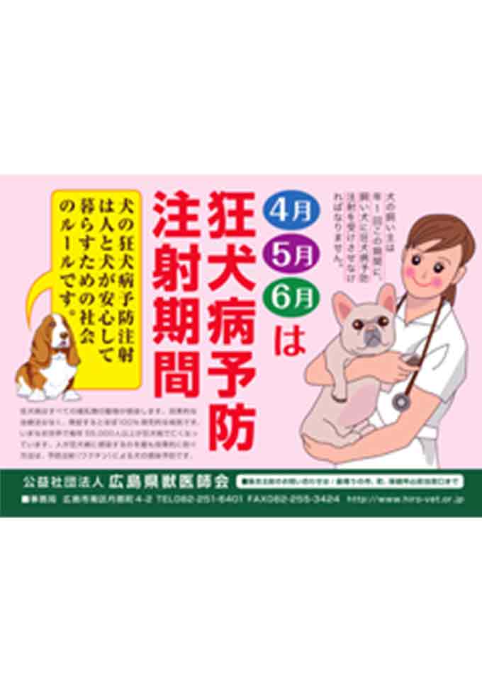 4月5月6月は狂犬病予防注射期間